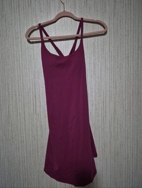 NWT Halara Size Medium Pink/Purple Athletic Dress Built In Shorts